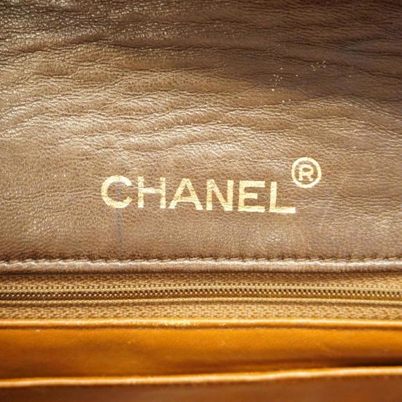 Chanel Shoulder Bag Matelasse Chain Lambskin Brown Women's - Picture 5 of 15